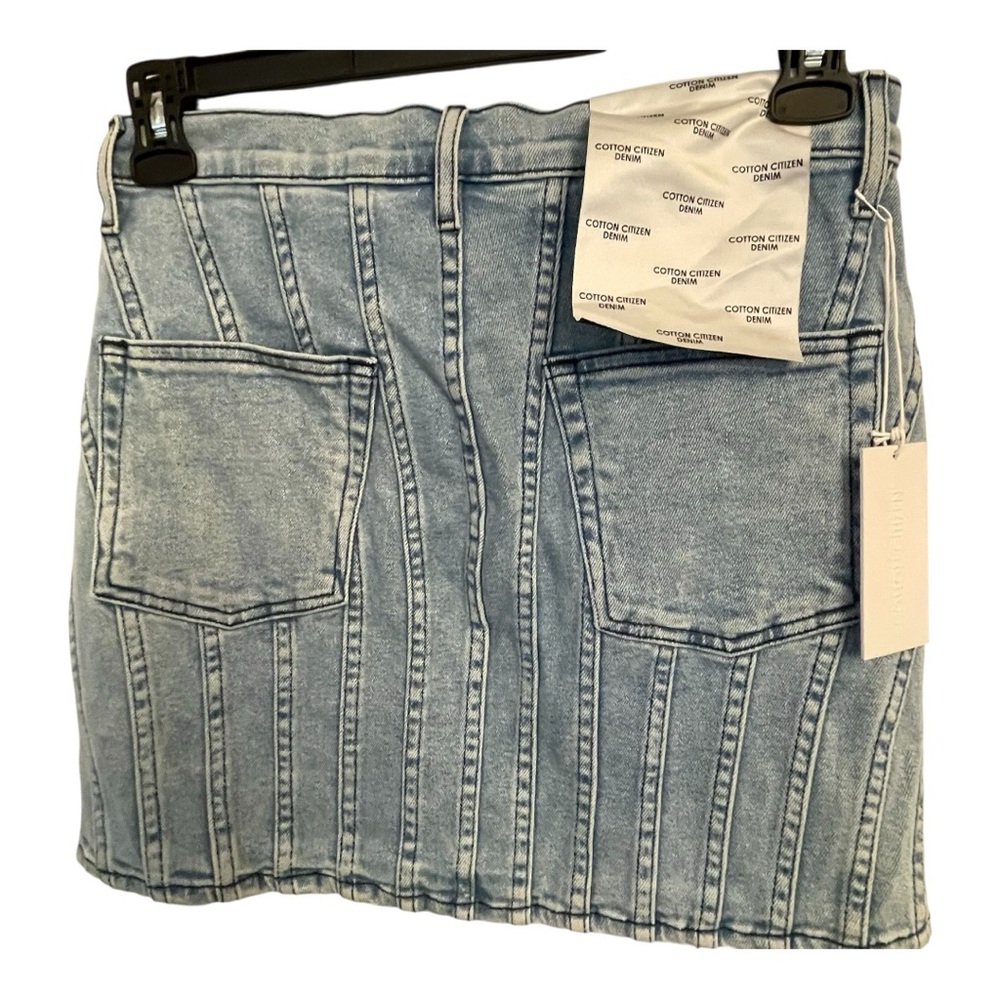 Cotton Citizen Blue Jean Mini Skirt - Picture 2 of 7